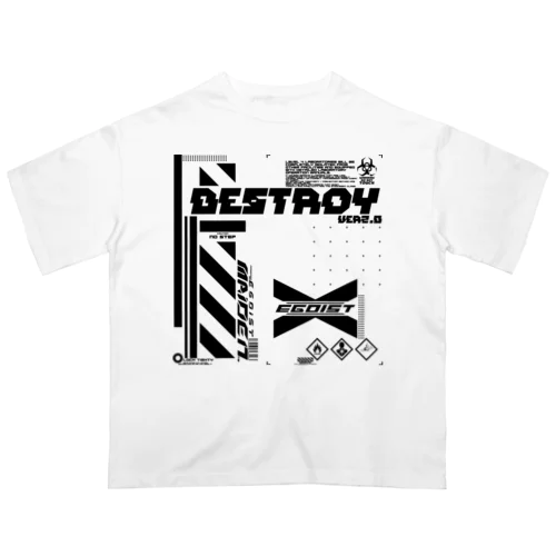 ですとろい Oversized T-Shirt