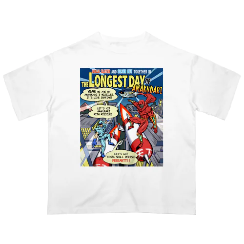 NINJA MISSILE SURFING Oversized T-Shirt