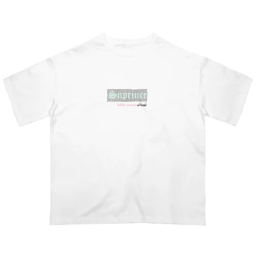 white cement Snprince boxlogo Oversized T-Shirt