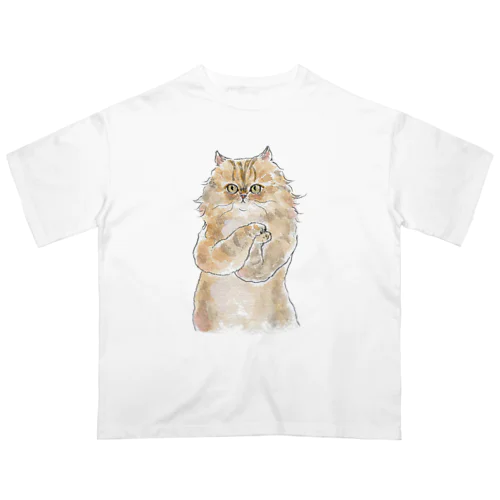 おねだりにゃんこ Oversized T-Shirt
