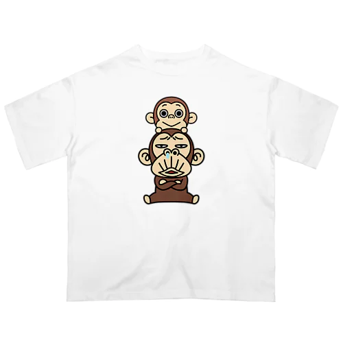 猿#お猿さん」オーバーサイズTシャツの通販 ∞ SUZURI（スズリ）