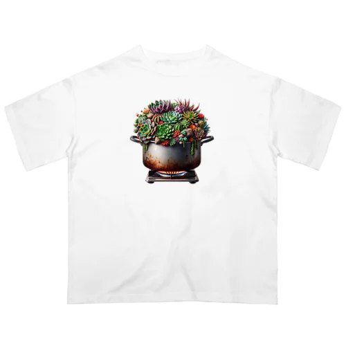 多肉の魔法煮込み Oversized T-Shirt