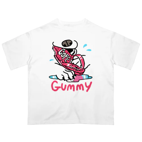 GO FETCH YUMMY GUMMY pink Oversized T-Shirt