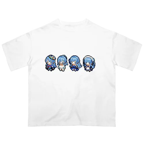 ドット絵ワンポイントTシャツ Oversized T-Shirt