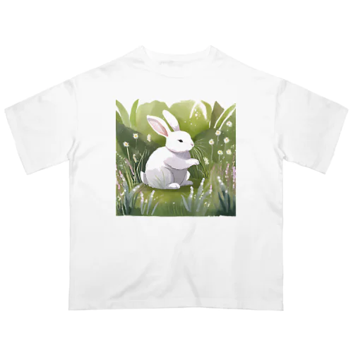 うさぎのお散歩 Oversized T-Shirt