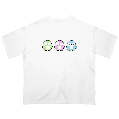 ぺんちゃんズ〜パステル〜 Oversized T-Shirt