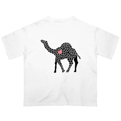 『tiles』camel Oversized T-Shirt
