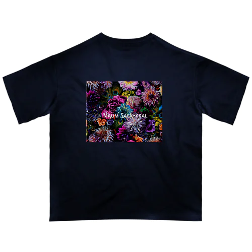 花柄バックプリントT Oversized T-Shirt