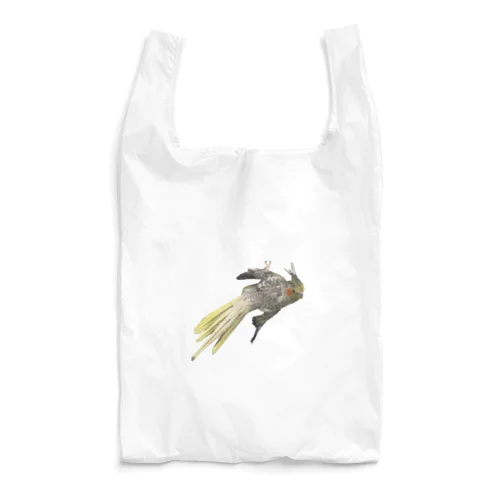オカメが止まってる Reusable Bag