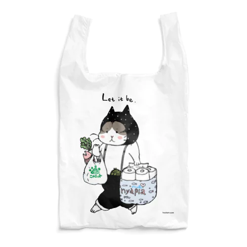 お買い物ねこ Reusable Bag