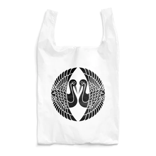 蒲生氏郷/対い鶴/ブラック Reusable Bag