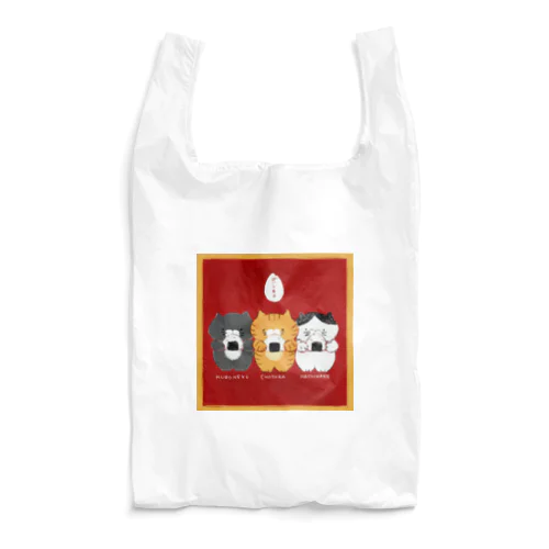 ごはんねこ油彩タッチ Reusable Bag