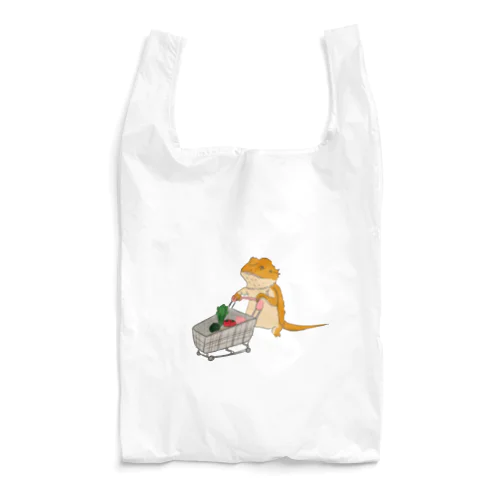 お買い物中のフトアゴちゃん（フトアゴヒゲトカゲ） Reusable Bag