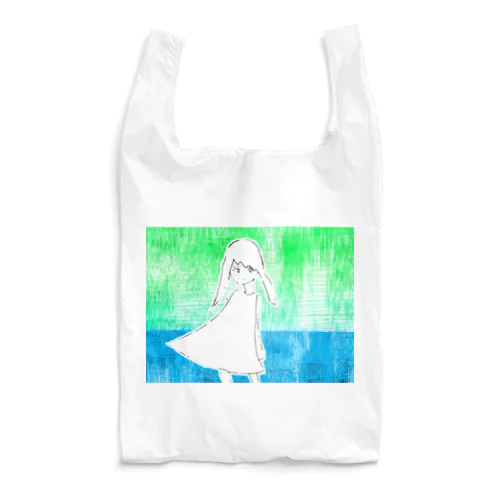 海と少女 Reusable Bag