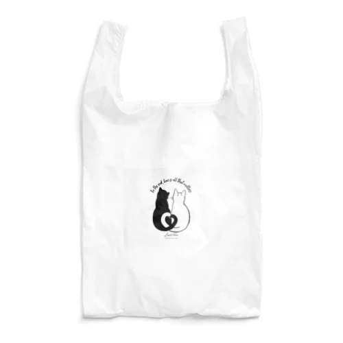 幸せを呼ぶ癒しのお守りネコちゃん Reusable Bag