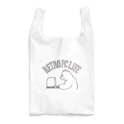 Retro PC Life エコバッグ（クマとレトロPC） Reusable Bag