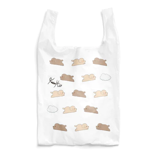 トイプードルの虎太郎＆三桜エコバッグ Reusable Bag