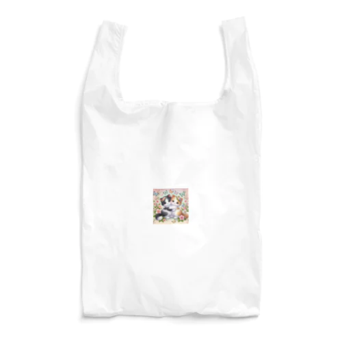 幸せ運ぶ猫　三つ葉と四つ葉 Reusable Bag