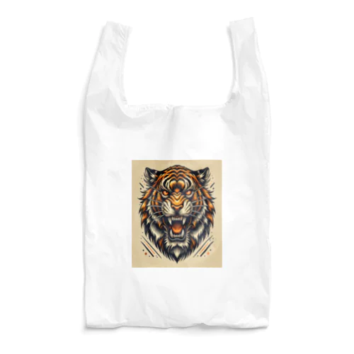 Roaring Tiger - 荒ぶる虎の咆哮 Reusable Bag