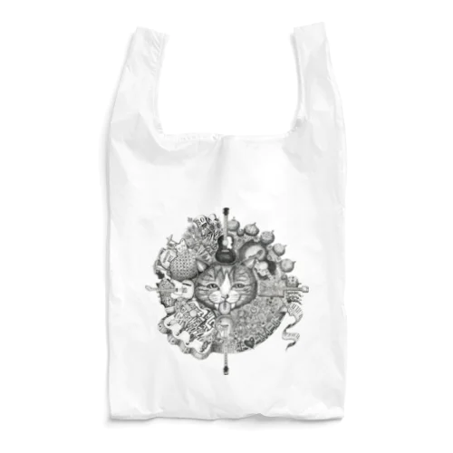 きみとギターと猫と Reusable Bag