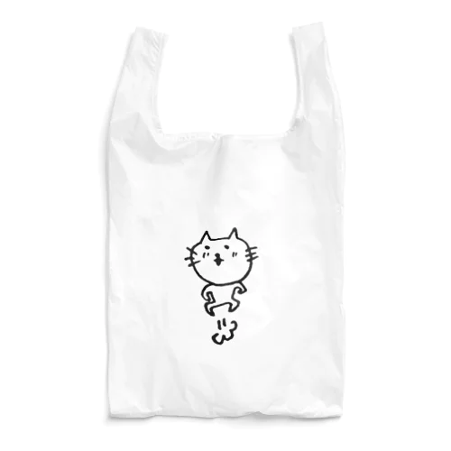 ねこ新聞のneco、飛ぶ Reusable Bag