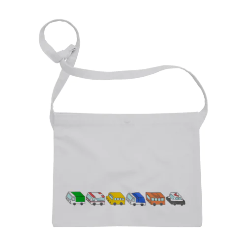 乗り物集合【横並び・色付き】 Sacoche