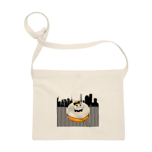 モチ猫ちゃんホワイトチョコドーナツ Sacoche