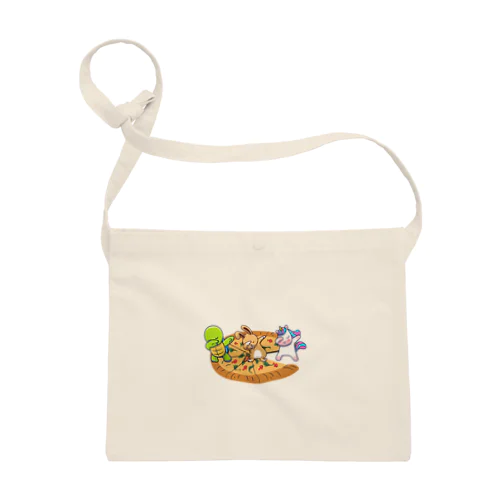 かわいいキャラがピザの上でダンシング！ Sacoche