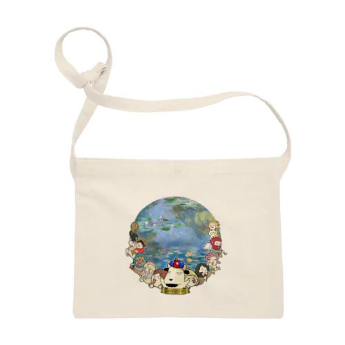 コヤギサコッシュ（睡蓮） Sacoche