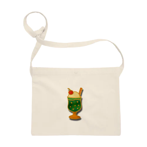 レトロピンバッジ風クリームソーダ Sacoche