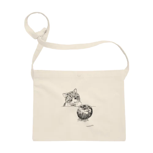 猫とりんご Sacoche