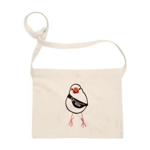 ウエストポーチの文鳥 Sacoche