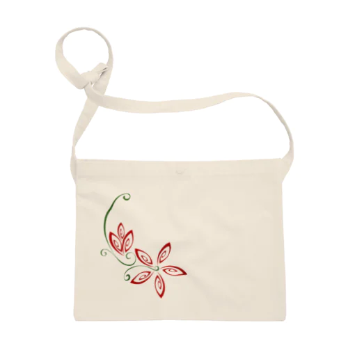 文様　花B Sacoche