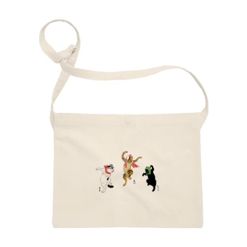 踊る我が家の猫たち Sacoche