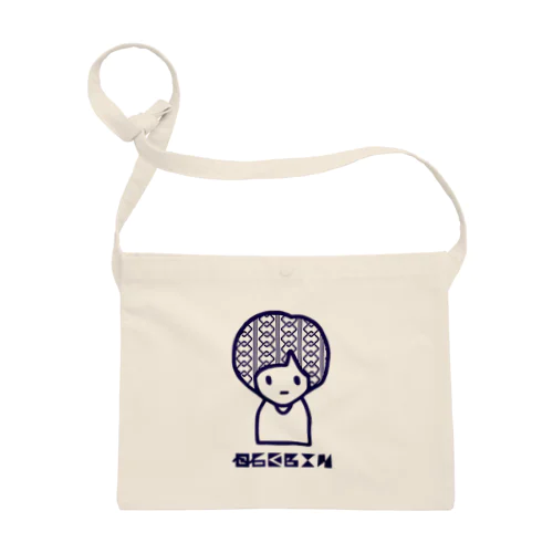 [0~Begin]吉原つなぎ柄ヘア Sacoche