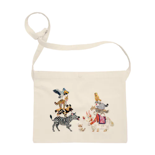 アフリカの音楽隊 vs チベットの音楽隊 淡色 Sacoche