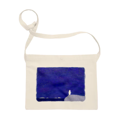 夜空を見上げるペンギン Sacoche