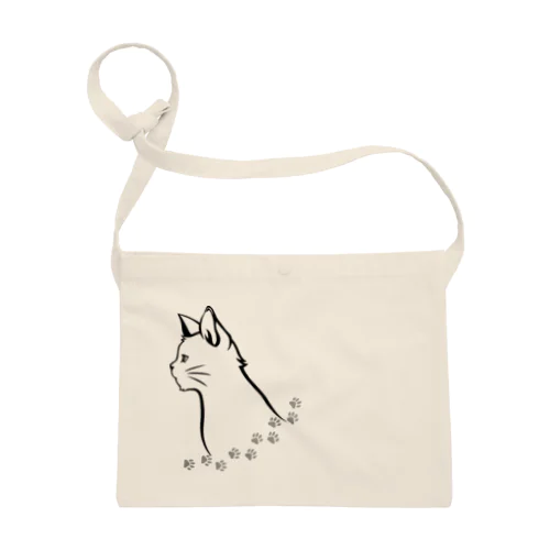 猫と足跡 Sacoche