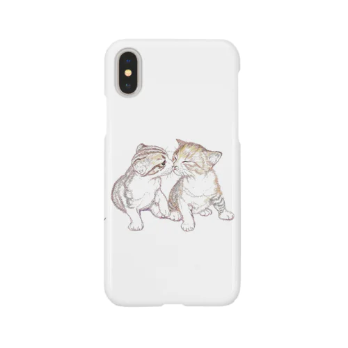 二匹の子猫 iPhone Smartphone Case