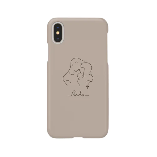two of a kind（ベージュ） iPhone Smartphone Case