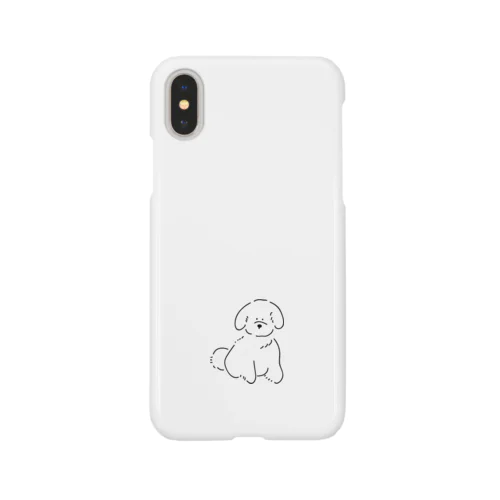 ふわふわの白いいぬ iPhone Smartphone Case