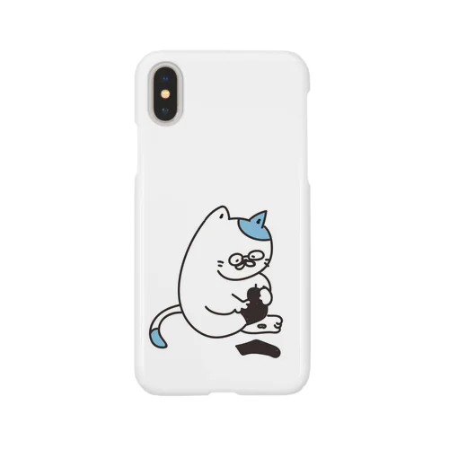 くつしたを脱ぐねこ iPhone Smartphone Case