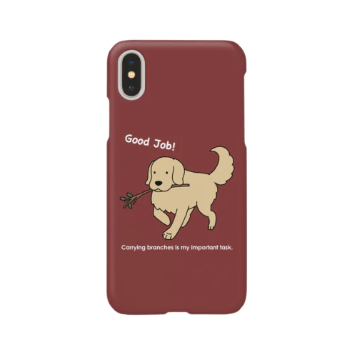 good job（レッド） iPhone Smartphone Case