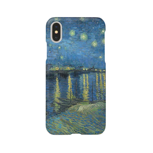 ゴッホ / 1889 / Starry Night Over the Rhone / Vincent van Gogh iPhone Smartphone Case