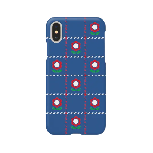 花田さんちのこたつカバー　青 iPhone Smartphone Case