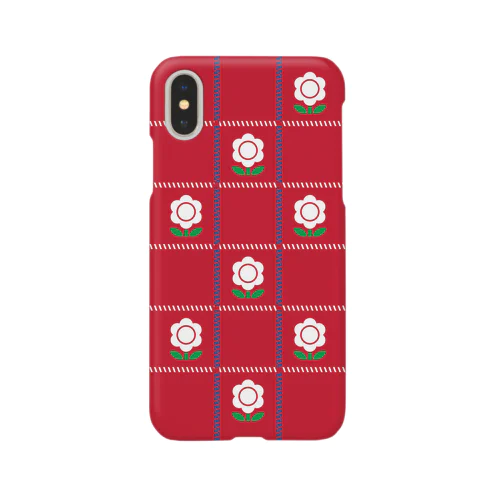花田さんちのこたつカバー　赤 iPhone Smartphone Case
