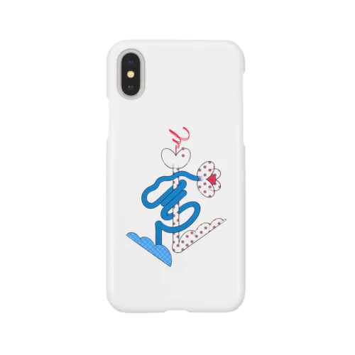 隣の青い芝生で寝転がる iPhone Smartphone Case