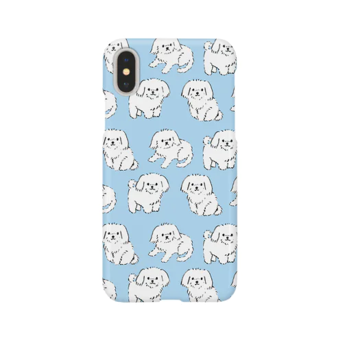 【ご参考:4枚掲載中】掲載生地で作製可。 ビジョン、 マルチーズ スマホケース マルチーズ」スマホケース（iPhone）の通販 ∞ SUZURI（スズリ）