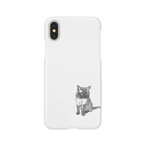 テオのiPhoneケース（白） iPhone Smartphone Case