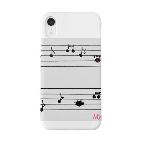 猫踏んじゃった iPhone Smartphone Case